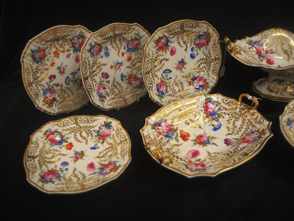 Good elaborate 19th C Dessert service - Image 6 of 8