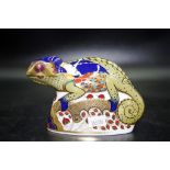 Royal Crown Derby Chameleon paperweight