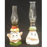 Two Crown Disney oil lamps