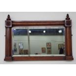 Victorian mahogany framed mirror