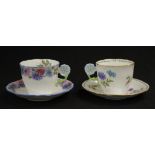 Two good Aynsley tea cups & saucers