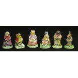 Six Wedgwood "Oakapple Wood" figurines