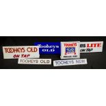 Four Tooheys advertising perspex signs