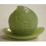 Chinese carved green hardstone