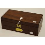 Early 19th C mahogany pencil and brush artists box
