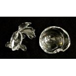 Two Swarovski crystal ornaments
