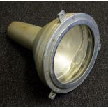 Vintage cast metal industrial light,