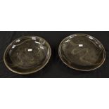 Two Michael Cardew studio pottery plates