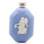 Wedgewood and silver capped perfume bottle