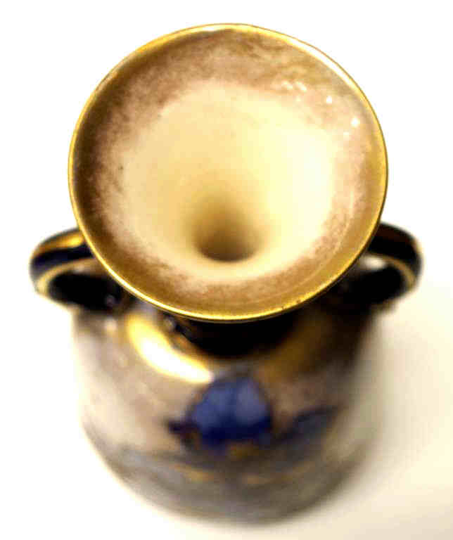 Antique Doulton Burslem Flow Blue vase - Image 3 of 4