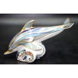 Royal Crown dolphin paperweight