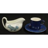 Rare early Wedgwood Fish coffee cup & saucer