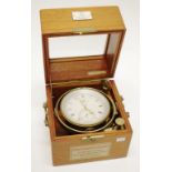 German Glaschutte cased ships chronometer