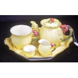 Royal Winton 'Tiger Lily' breakfast set