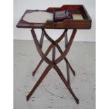 Good antique fold away travelling / campaign desk