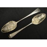 George III sterling silver berry spoon