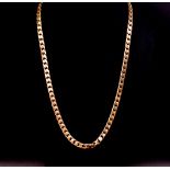 9ct rosey yellow gold 7mm Cuban link necklace
