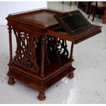 Antique walnut canterbury stand