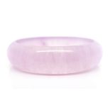 Carved lavender jade bangle