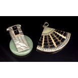 French Art Deco Depose' pendant