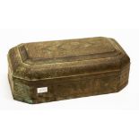 Good vintage Borneo brass lidded box