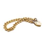 Antique gilt metal fancy link bracelet