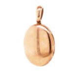 Early 20th C. 9ct rose gold locket