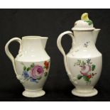 Two English creamware jugs