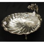 Continental silver plate shell form serving bowl