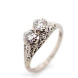 Art Deco two stone diamond ring