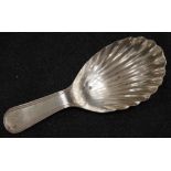 George III sterling silver tea caddy spoon