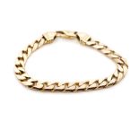 9ct Rose gold 7mm Cuban link bracelet