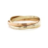 9ct gold "Russian" wedding ring
