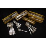 Set James Ryals Sheffield silver plate cutlery