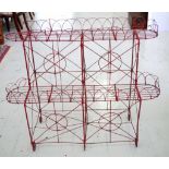 Antique wire plant stand