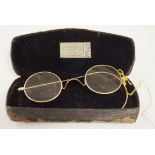 Pair vintage 9ct gold framed spectacles