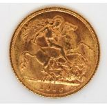 Australia Gold Half Sovereign 1916 Sydney Mint