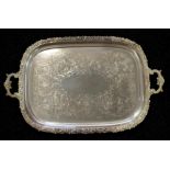 Hardy Brother silver plated tray