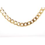 9ct rosey gold 7mm curb link bracelet