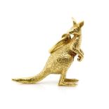 18ct yellow gold Kangaroo charm/ pendant