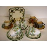 Six R/Doulton 'Countess' coffee cups and saucers