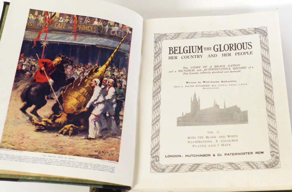 Two Vol Ste: Belgium the Glorious: Her Country & - Image 2 of 3