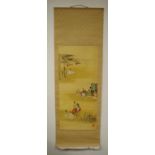Old Chinese hand painted scroll