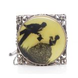 Australian Arts & crafts silhouette brooch