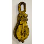 Large vintage steel shackle