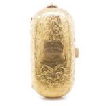 Edwardian 9ct yellow gold double sovereign case