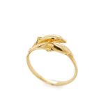 9ct yellow gold "dolphin" ring