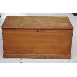 Antique cedar trunk