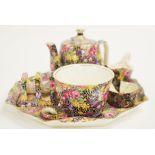 Royal Winton 'Hazel' part breakfast set