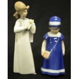 Lladro Girl with Banjo figure